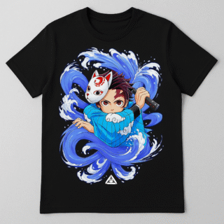 Demon Slayer Tanjiro Water Style Anime T-shirts