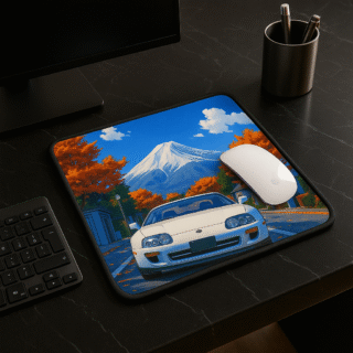 Toyota Supra Mouse Pad –  with Mount Fuji & Autumn Vibes